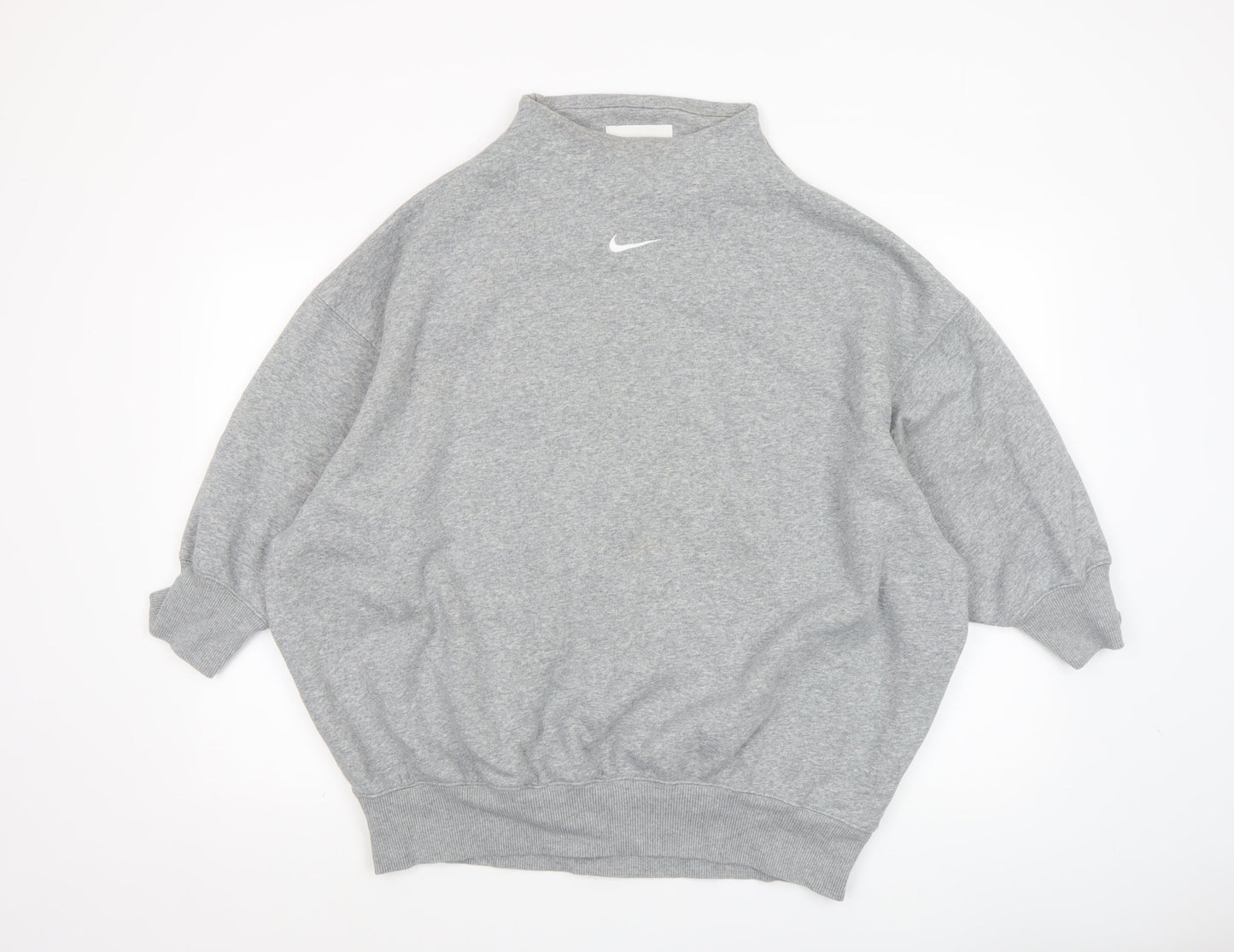 Nike Women's Grey Small Fleece Pullover Sweatshirt