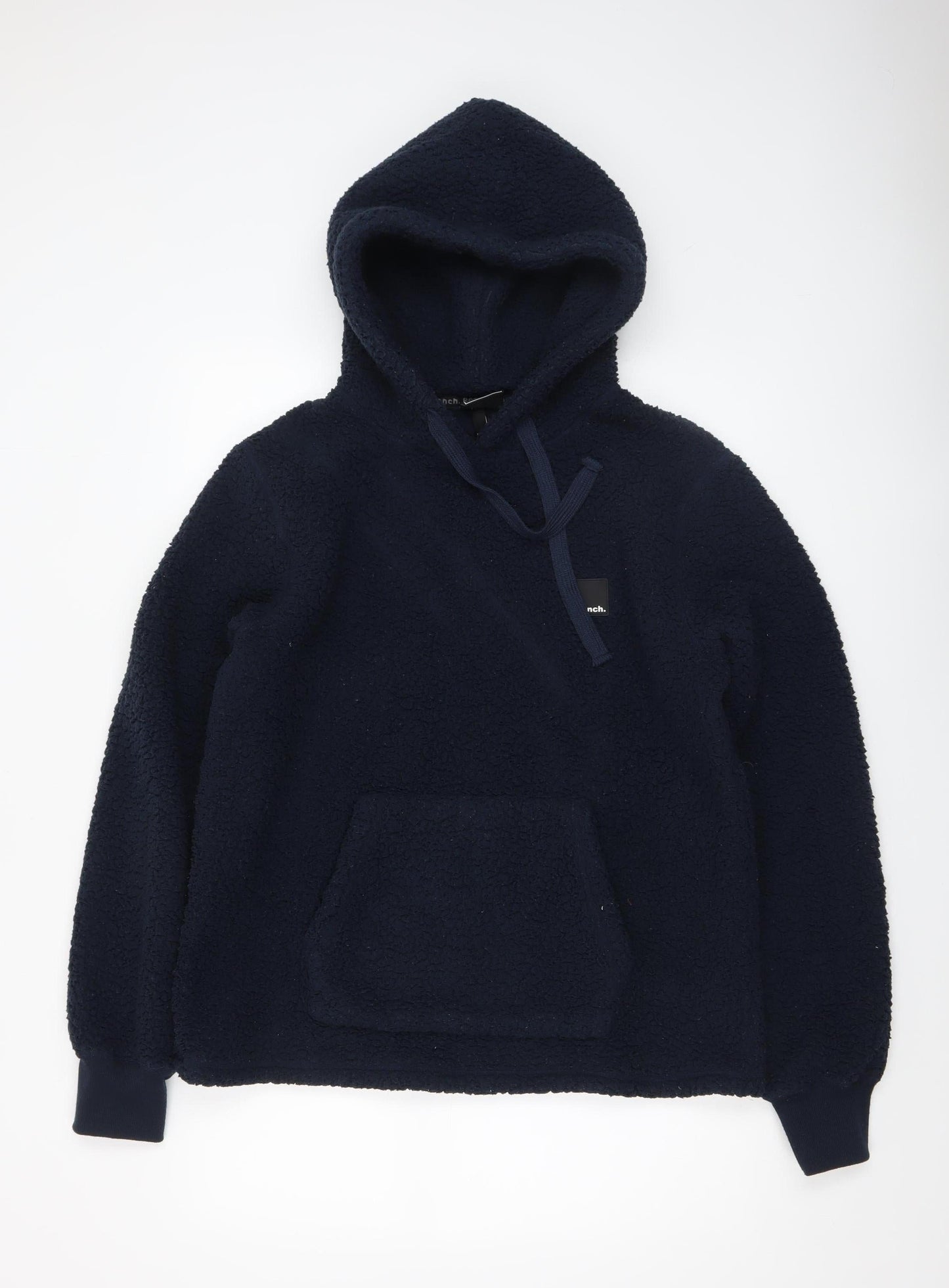 Bench Women's Navy Pullover Hoodie Medium Fleece Polyester