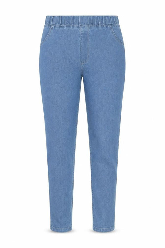 Avon Women's Blue Denim Jegging Jeans Size 10-12 Elastic Waist