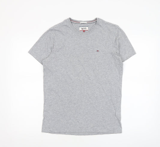 Tommy Hilfiger Denim Mens Grey M Short Sleeve Crew Neck Cotton T-Shirt