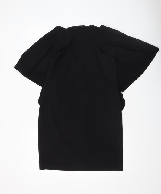 Marc New York Womens Black Size 8 Sheath V-Neck Stretch Dress