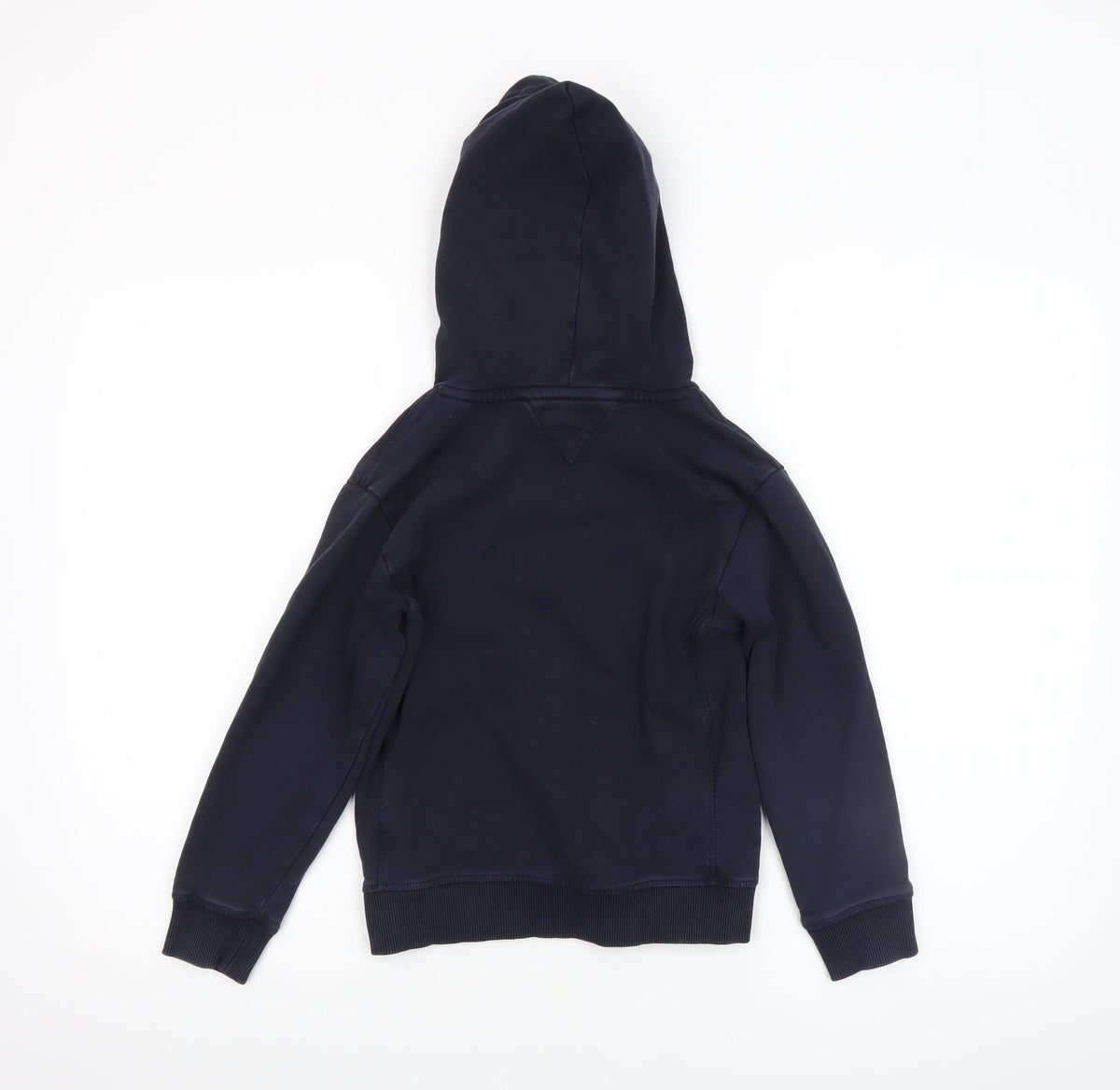 Tommy Hilfiger Boys Navy Hoodie 122cm 100% Cotton Pullover Logo Design