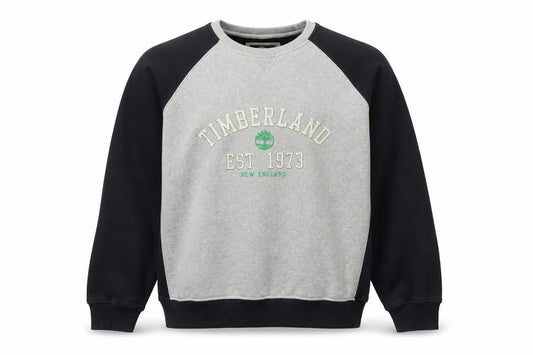 Timberland Men's Grey 2XL Regular Fit Logo Crew Neck Sweatshirt