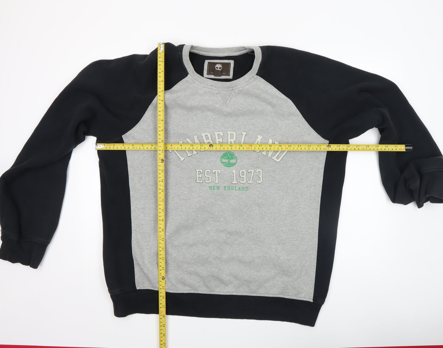 Timberland Men's Grey 2XL Regular Fit Logo Crew Neck Sweatshirt