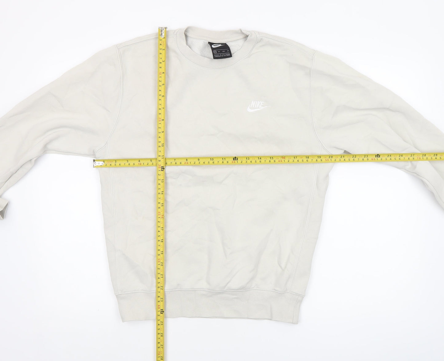 Nike Women’s Beige XS Pullover Sweatshirt Classic Crew Neck