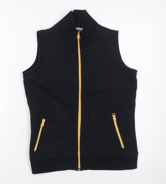 Wills Sport Women's Black Full Zip Vest Hoodie 88cm S Cotton Blend