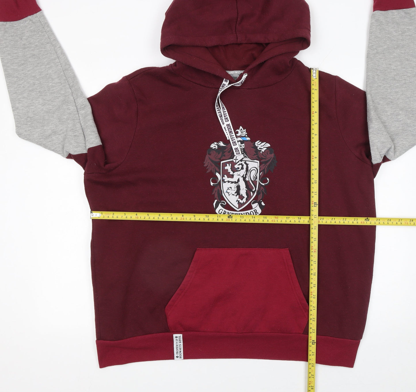 Harry Potter Women’s Burgundy Grey Gryffindor Hoodie XL Pullover