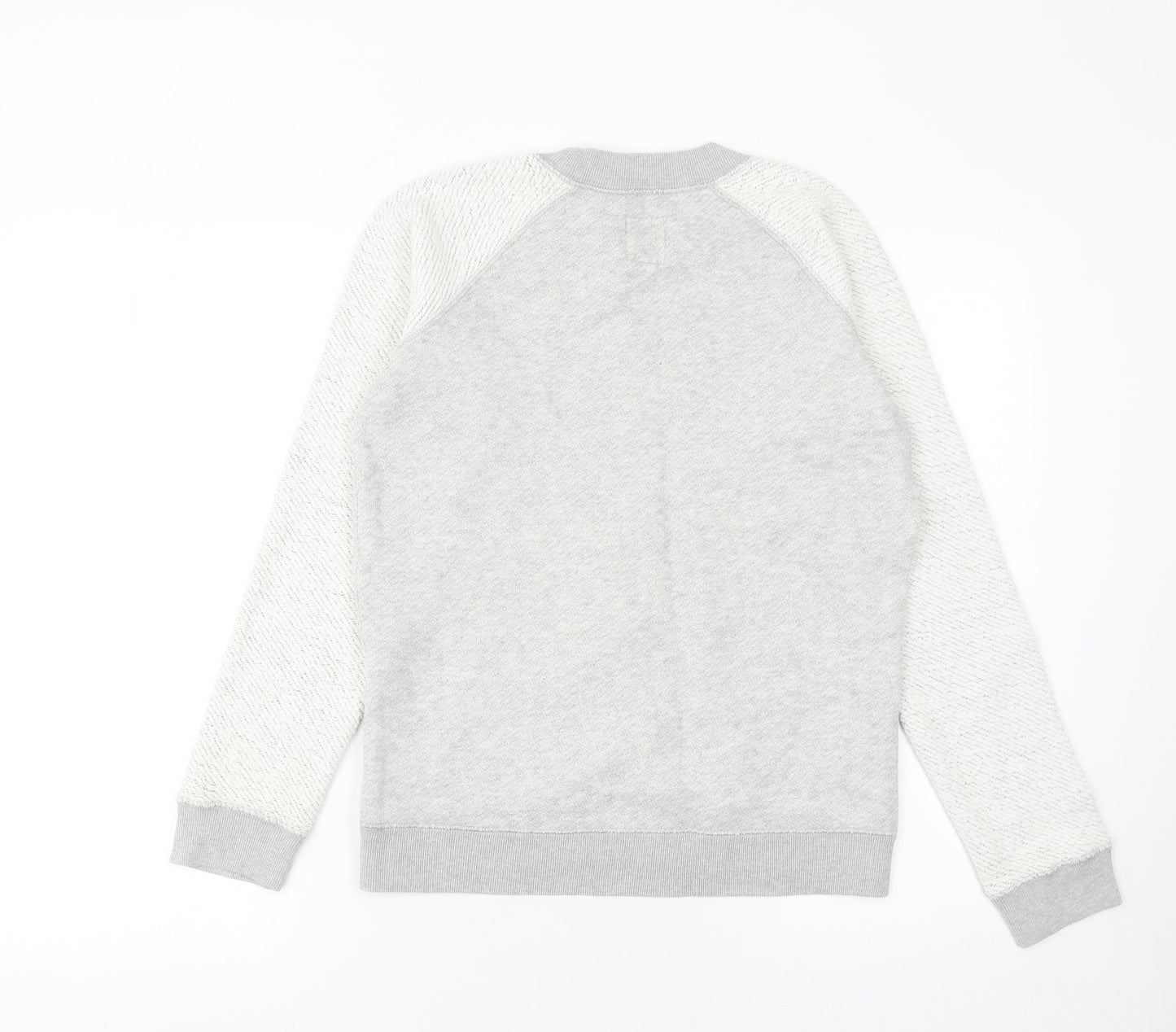 Jack Wills Womens Grey Cotton Blend Crew Neck Sweatshirt UK 6