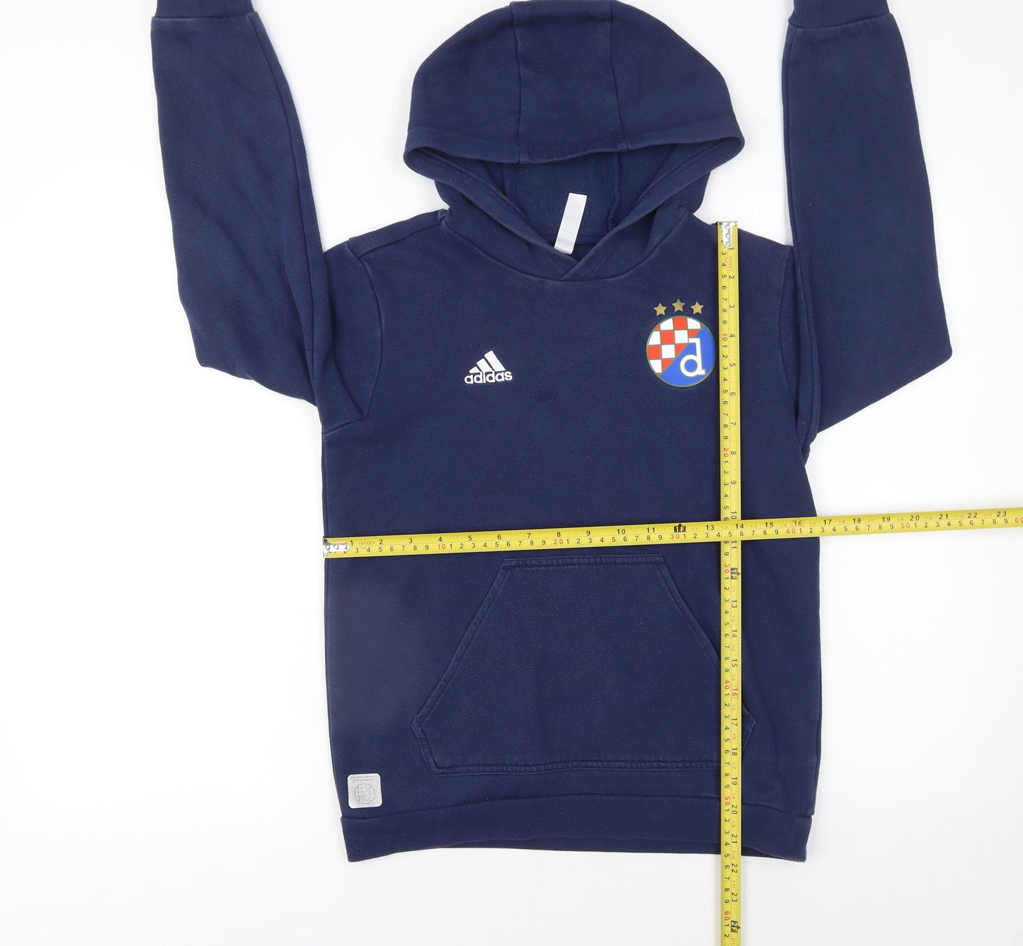 Adidas Boys Blue 11-12 Years Pullover Hoodie Logo Football Fleece