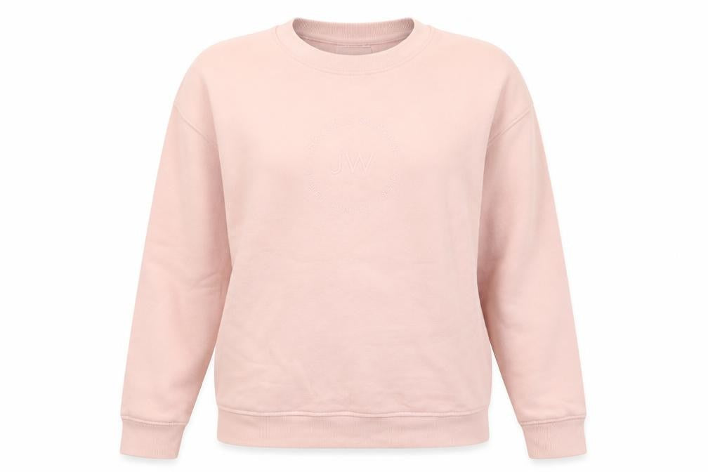 Jack Wills Women Pink Cotton Crew Neck Pullover Sweatshirt Size 12