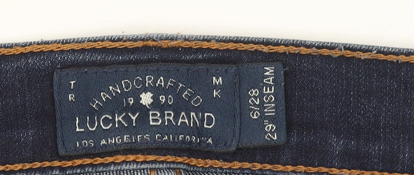 Lucky Brand Women's Blue Skinny Jeans Size 6 Mid Rise Stretch Denim