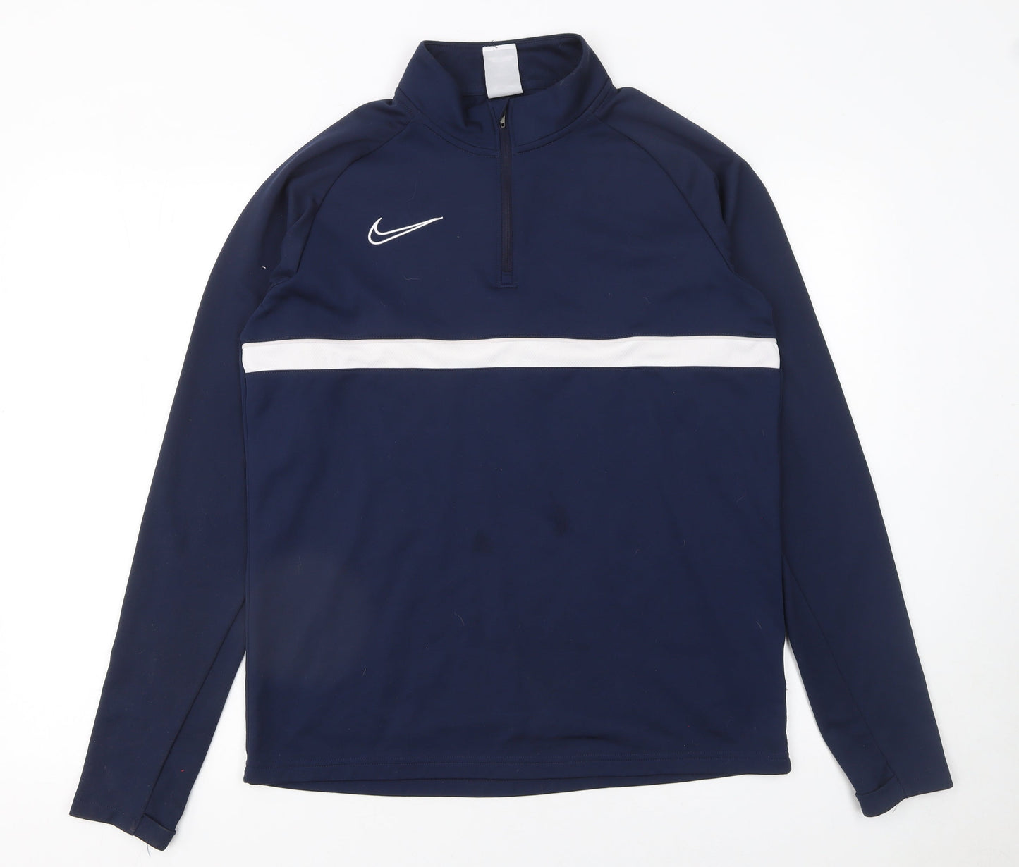 Nike Men's Blue Dri-FIT 1/4 Zip Athletic Sweatshirt Medium