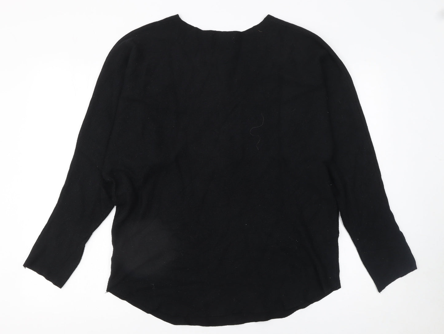 Paramour Women's Black Beaded Pullover Jumper M Long Sleeve Knit