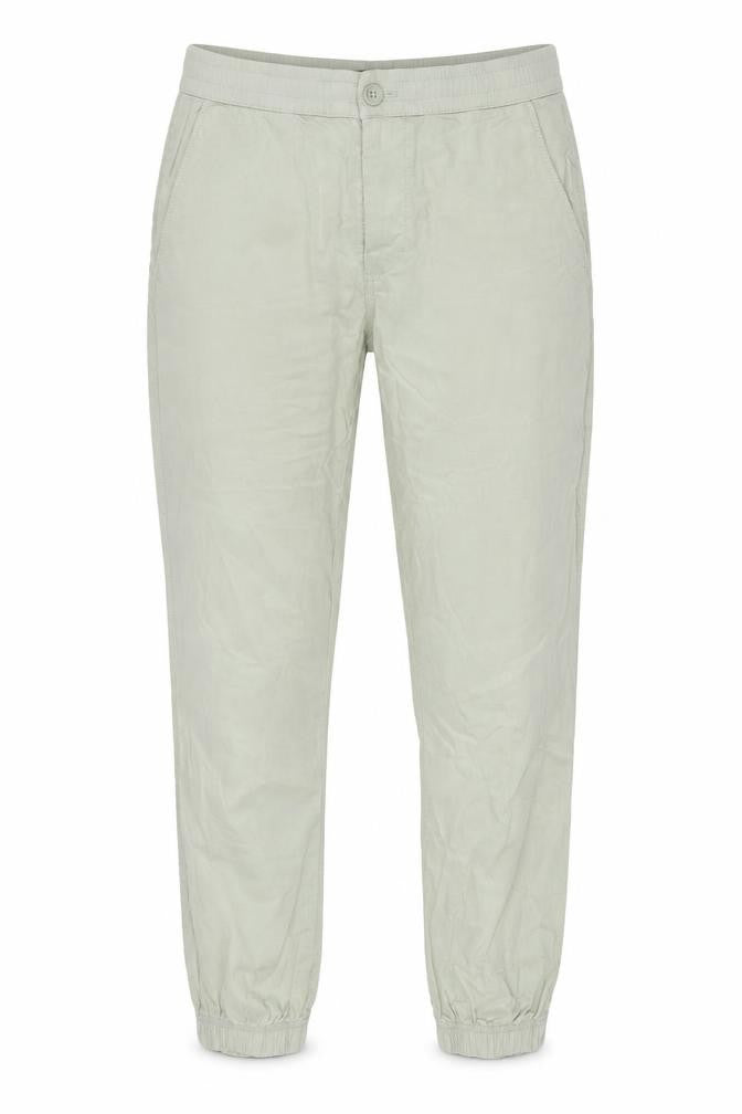 Zara Women Green Jogger Trousers Size M Elastic Waist Cotton Blend