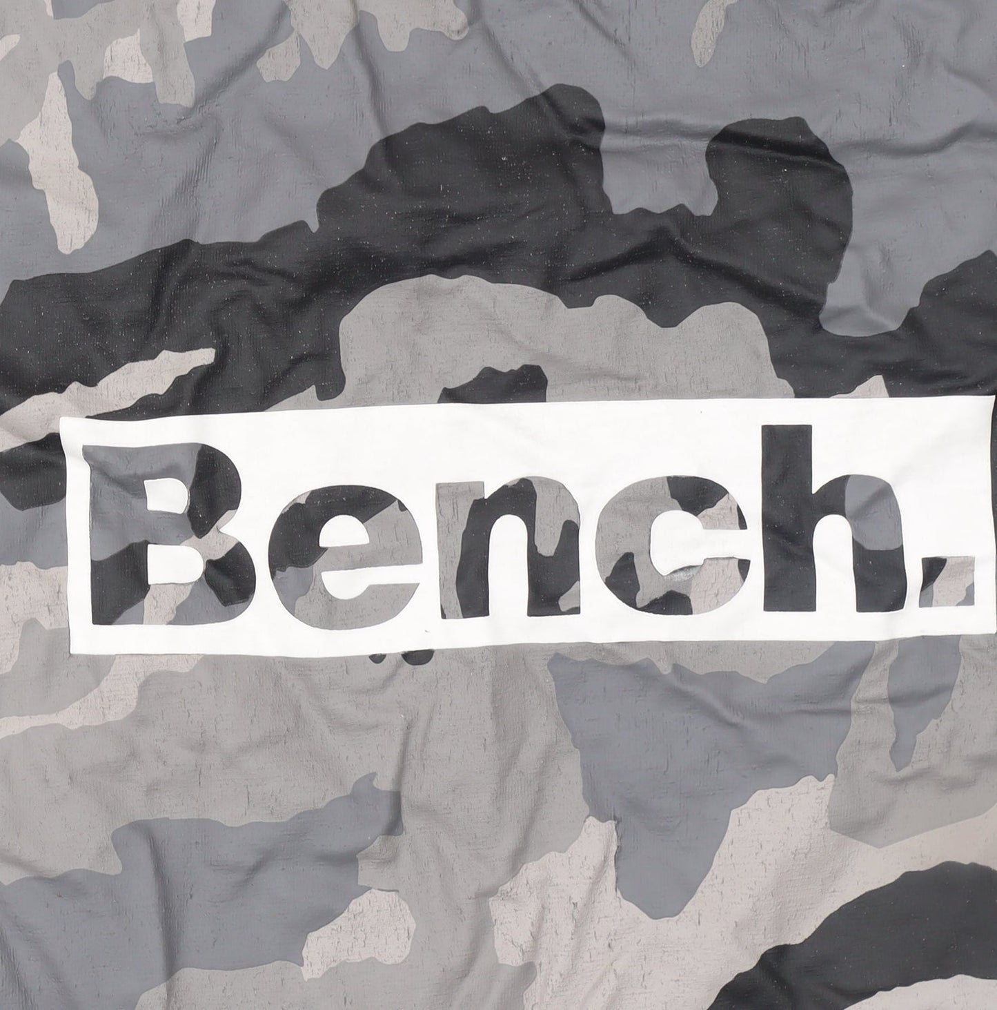 Bench Men's Grey Camouflage Graphic Print T-Shirt Size L