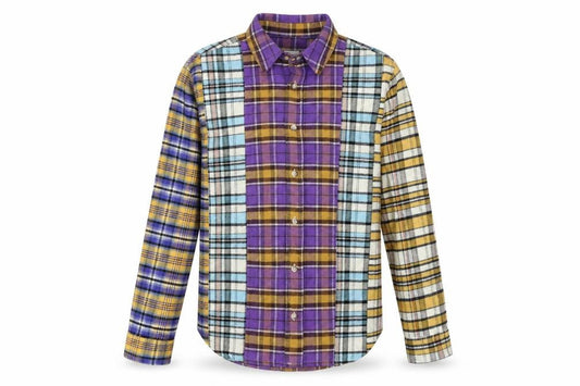 Zara Men's Multicoloured Checked Flannel Button-Up Shirt Size S