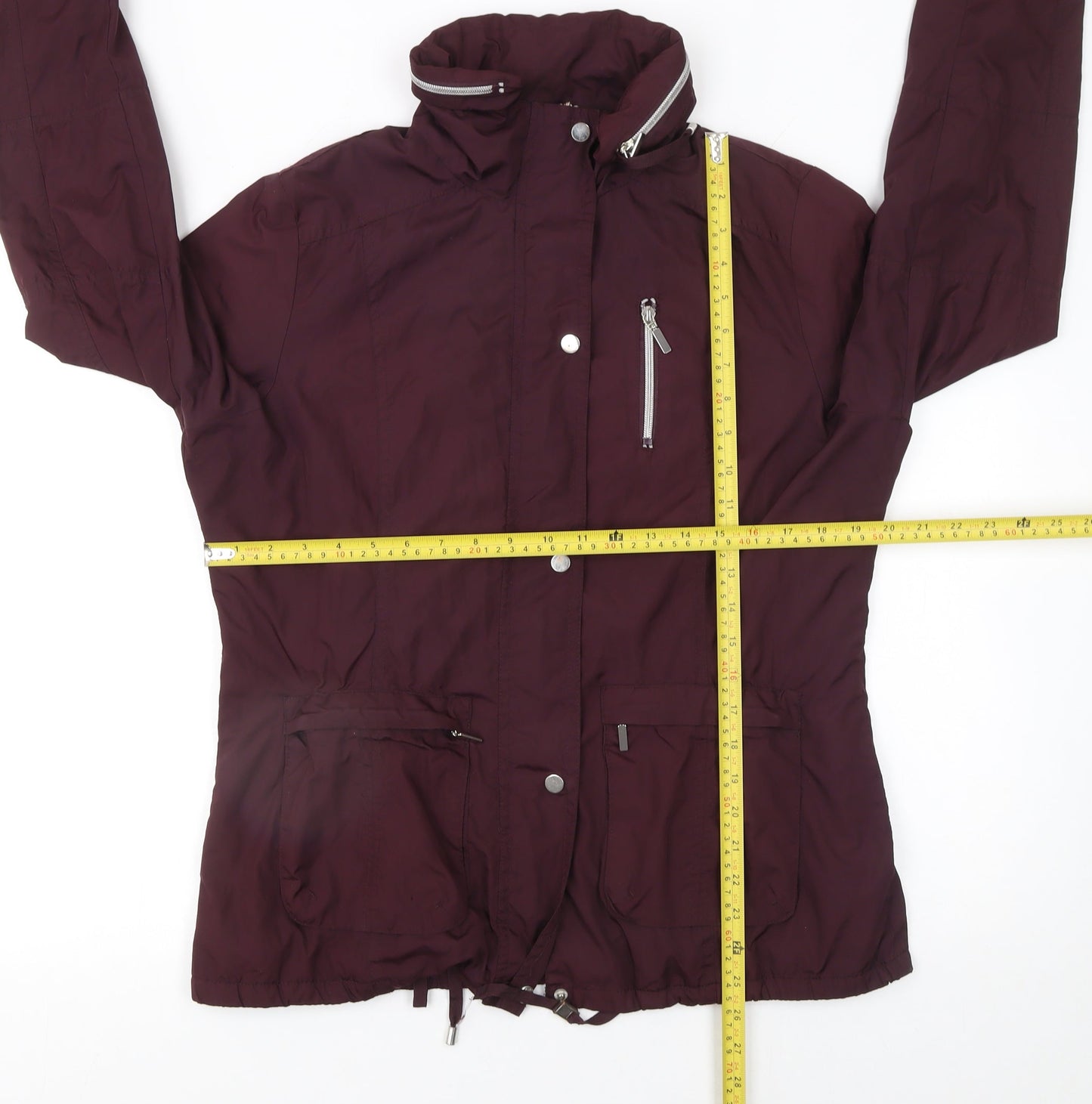 St. Bernard Women's Purple Size 12 Anorak Jacket with Hood