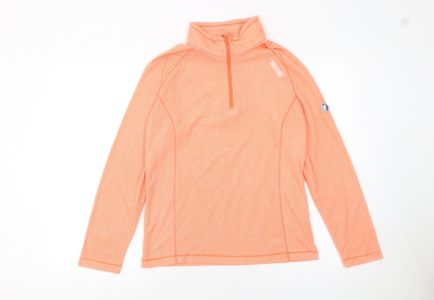 Regatta Women Orange 1/2 Zip Pullover Sweatshirt Size 8