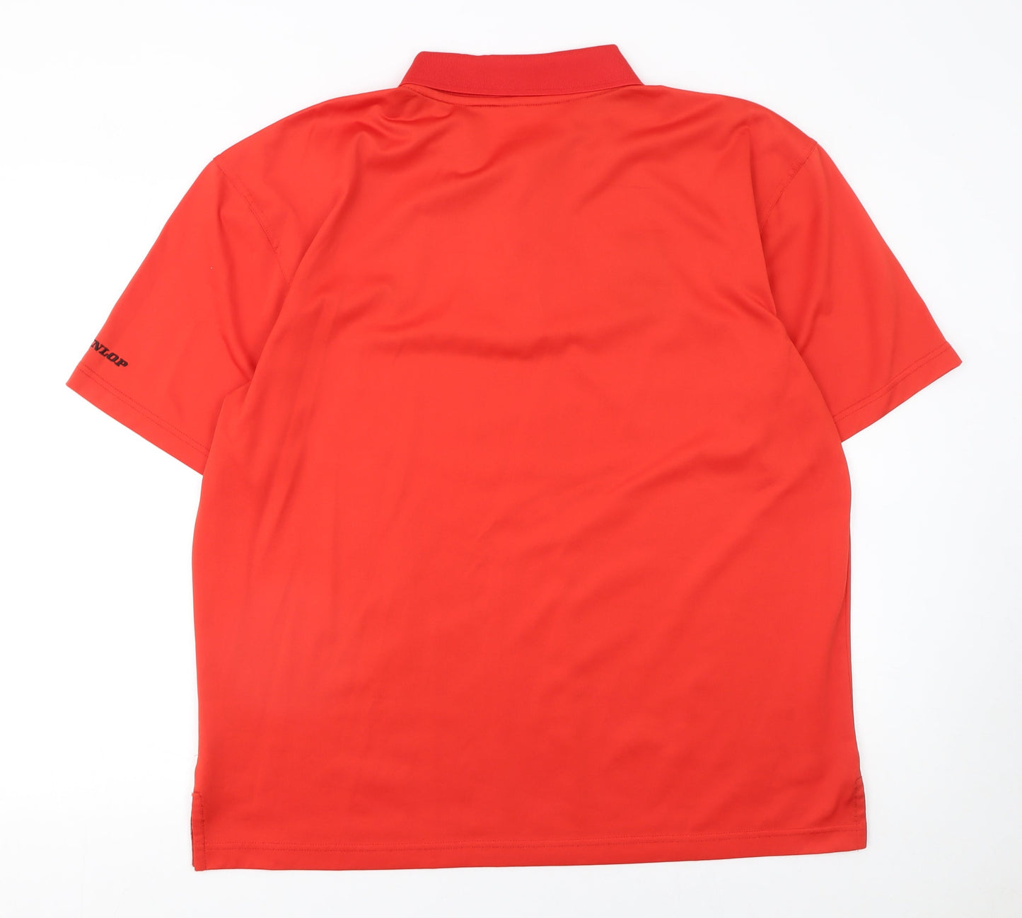Dunlop Men Red Golf Polo Shirt XL Moisture Wicking Sports Top