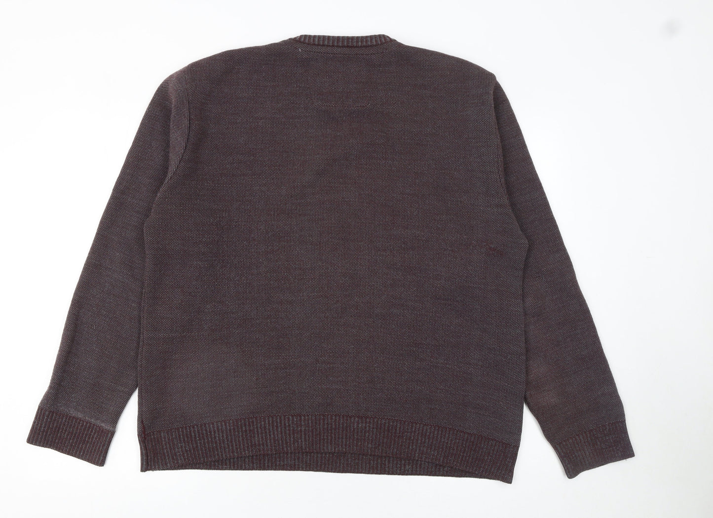 Daniel Grahame Drifter Men's Brown XL Cotton Crew Neck Jumper