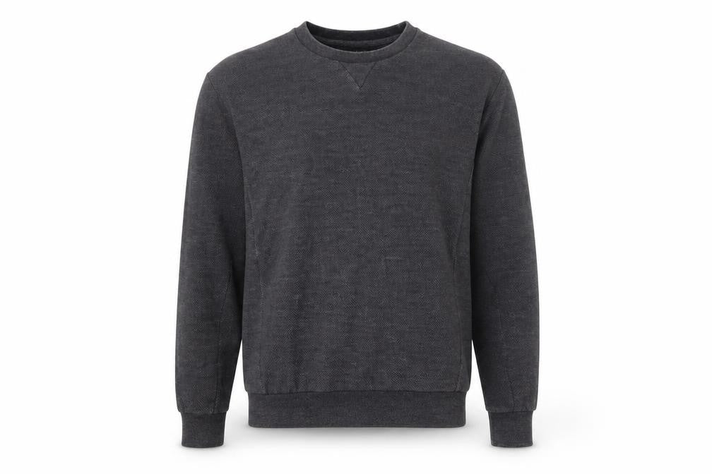 Zara Mens Grey Knit Crew Neck Pullover Jumper Size M