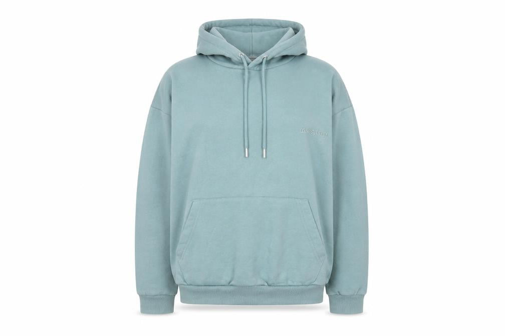 Boohoo Womens Blue XS Pullover Hoodie Cotton Blend Casual