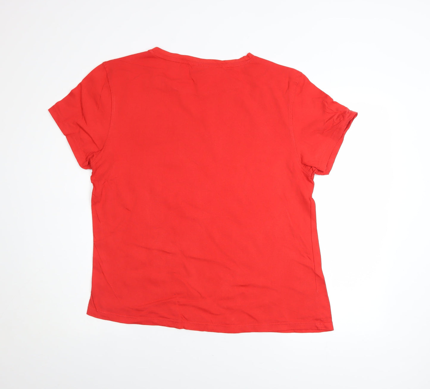 DC Wonder Woman Women's Red Cotton Short Sleeve T-Shirt UK 18