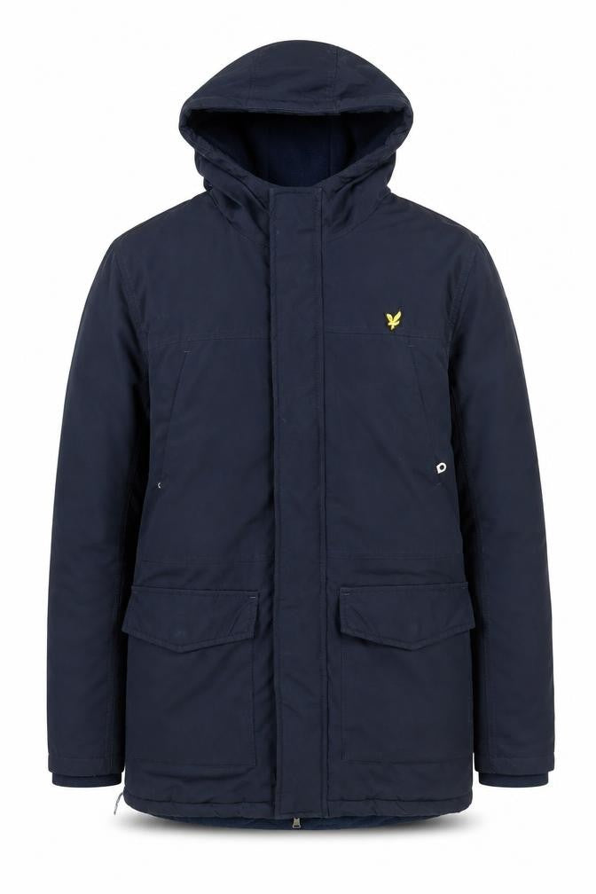 Lyle & Scott Junior Boys Blue Hooded Parka Coat 14-15 Years Polyester