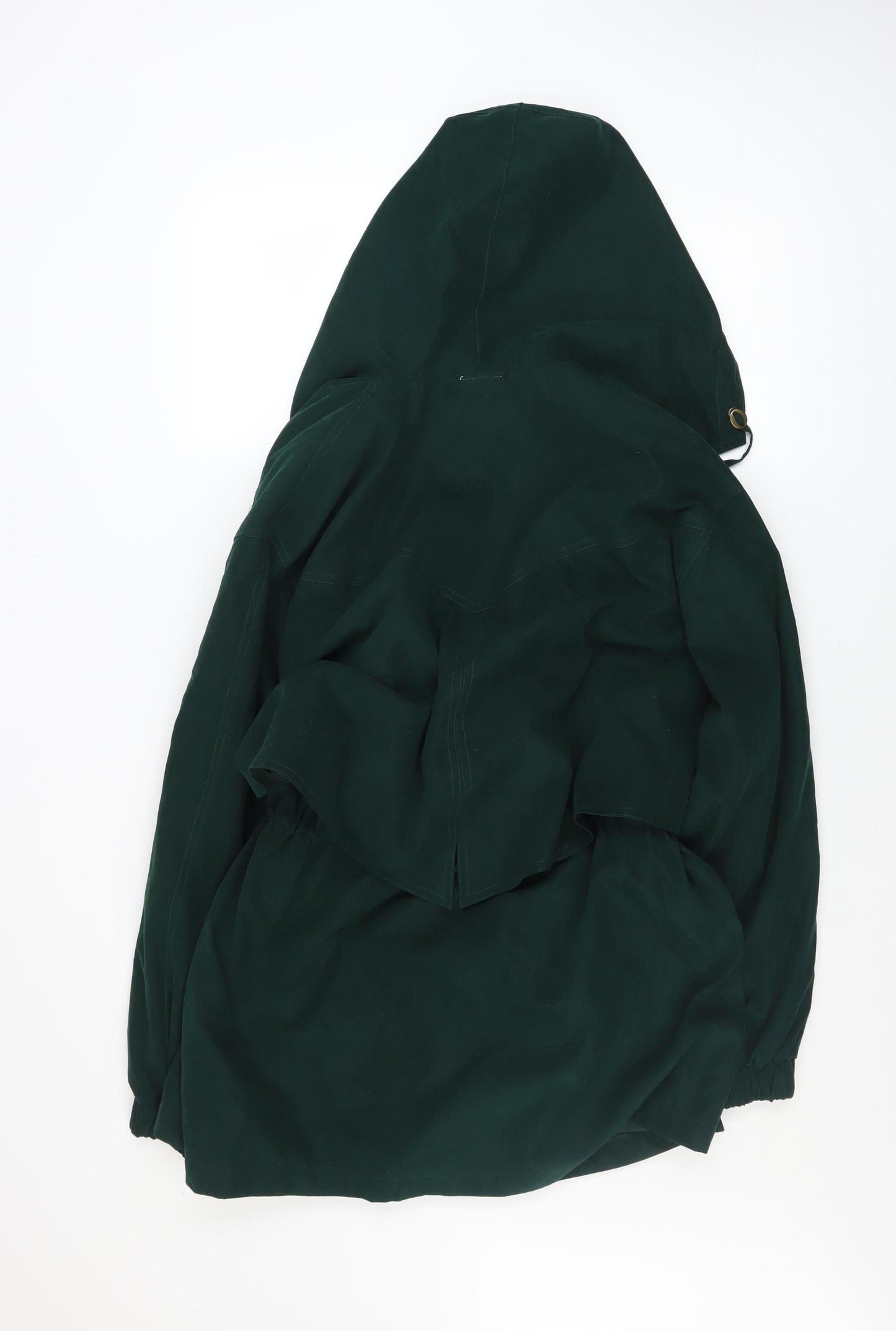 Jacqueline Ferrar Womens Green Petite Large Hooded Anorak Jacket
