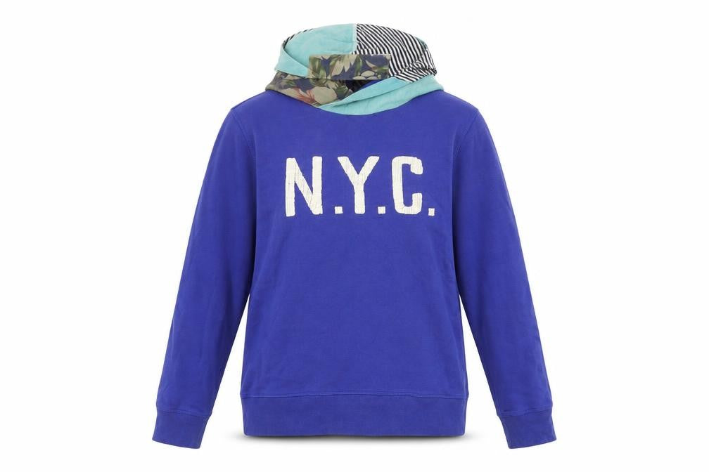 Scotch Master Brand Women's Blue Hooded Pullover Sweatshirt Size 14