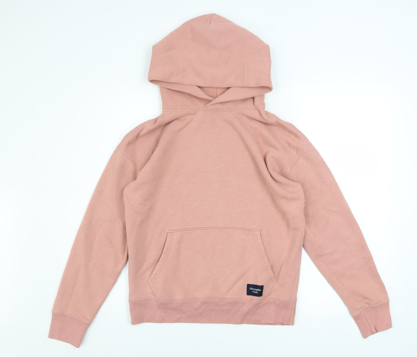 Abercrombie & Fitch Women's Pink Relaxed Pullover Hoodie XS Fleece