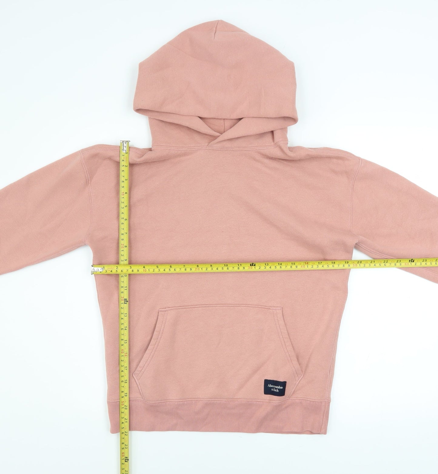 Abercrombie & Fitch Women's Pink Relaxed Pullover Hoodie XS Fleece