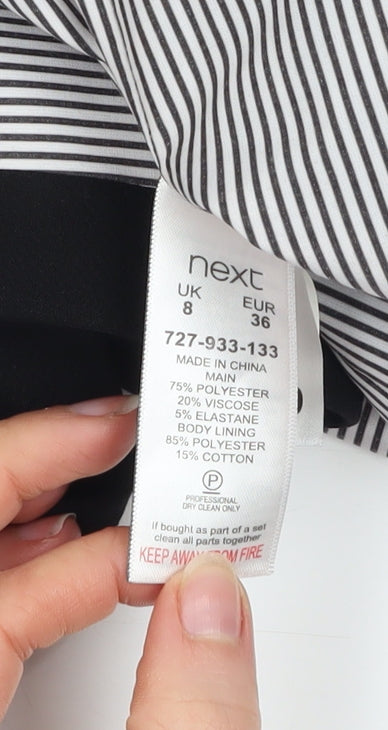 Next Women’s Black Tailored Shawl Collar Blazer UK 8