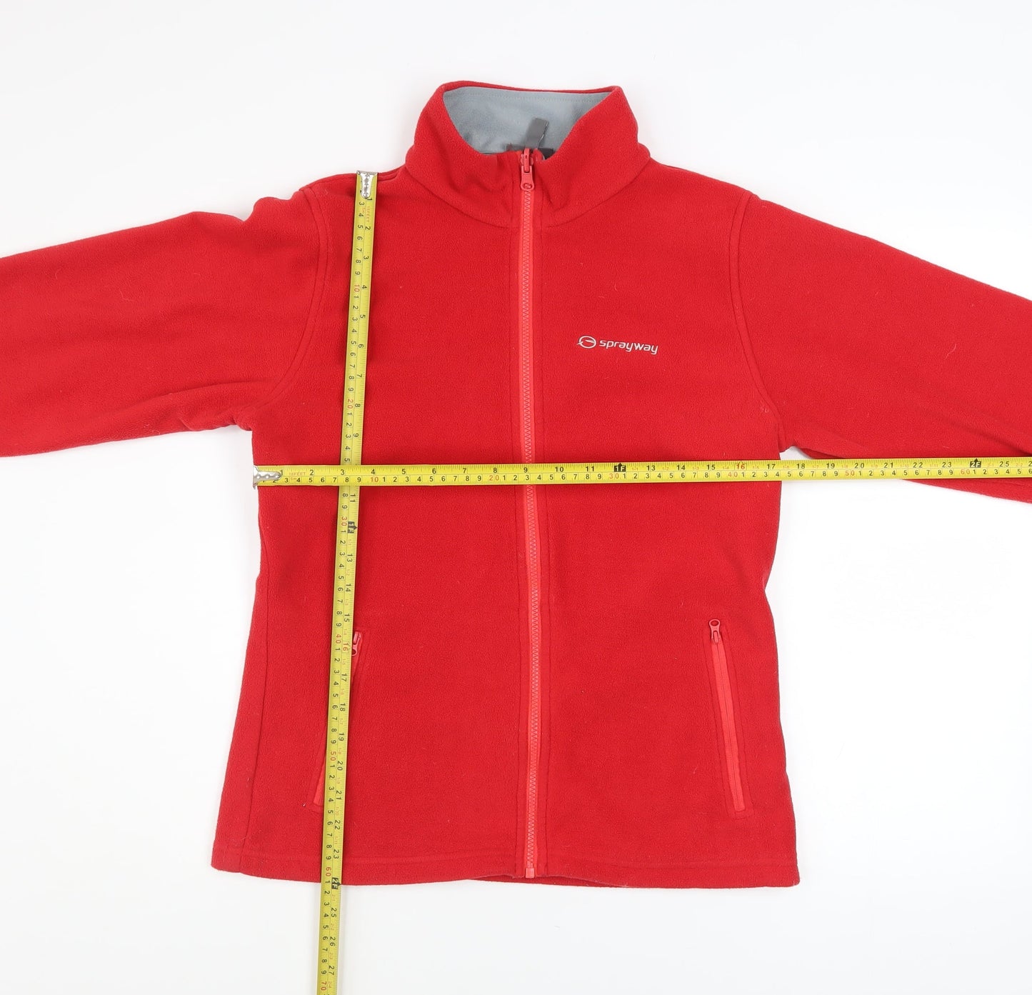 Sprayway Boys Red Fleece Full Zip Jacket 4-5 Years Outdoor Winter Warm