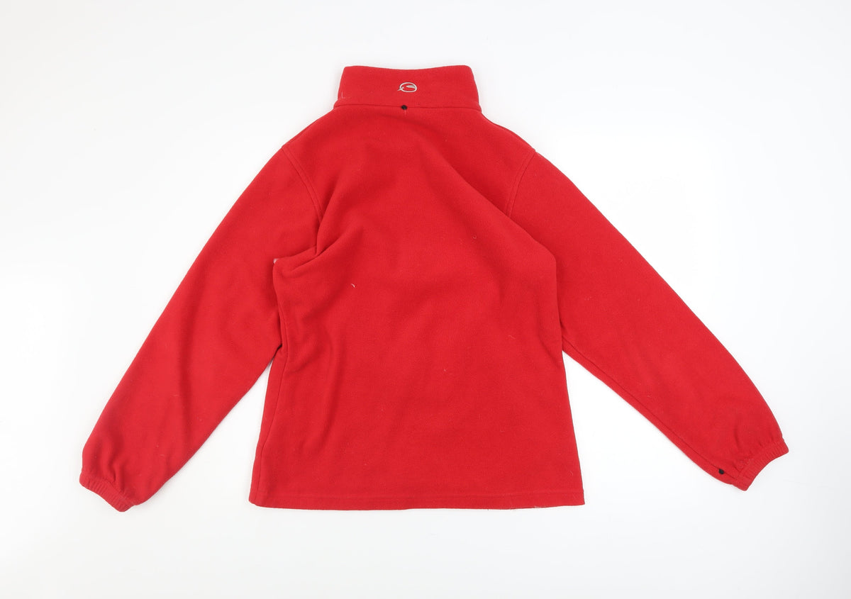 Sprayway Boys Red Fleece Full Zip Jacket 4-5 Years Outdoor Winter Warm
