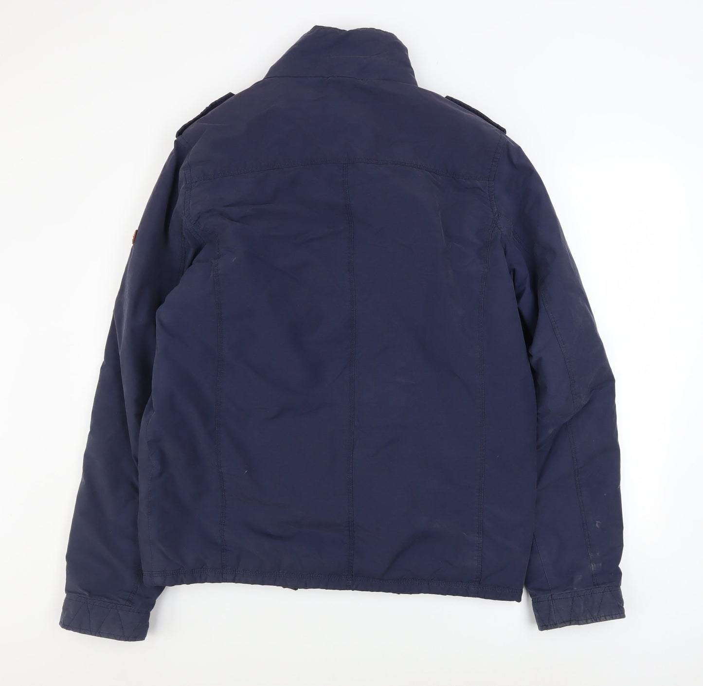 Tommy Hilfiger Men's Blue Military Jacket Size M Cotton Blend