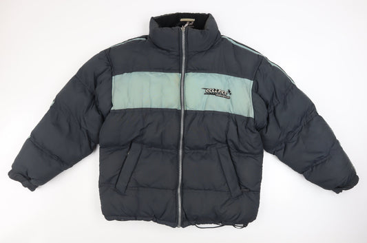 Eclipse Men's Blue L Puffer Jacket 90s Snowboard Style Winter Coat
