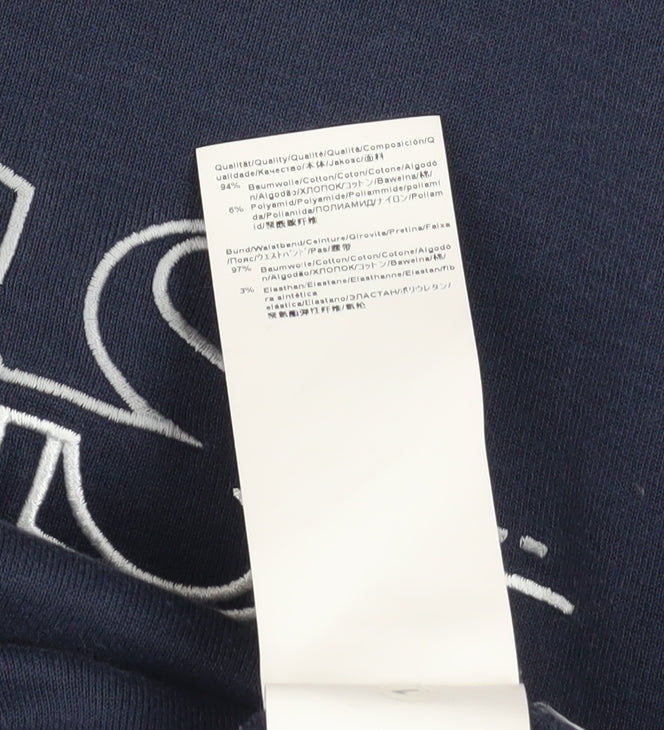 Hugo Boss Men's Blue Slim Fit Logo Sweatshirt XL