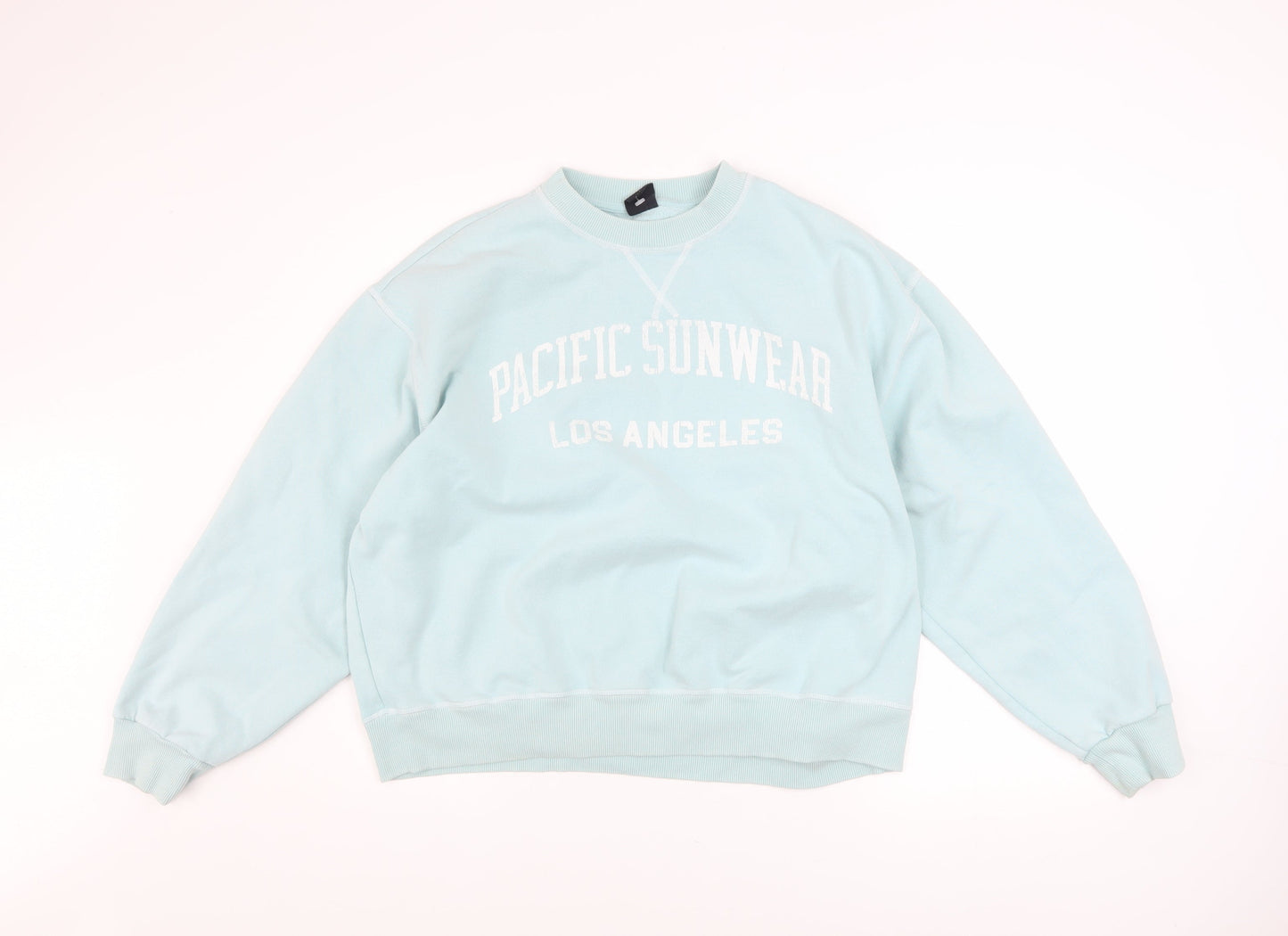 PacSun Women's Blue Pullover Sweatshirt Small Cotton Blend Casual