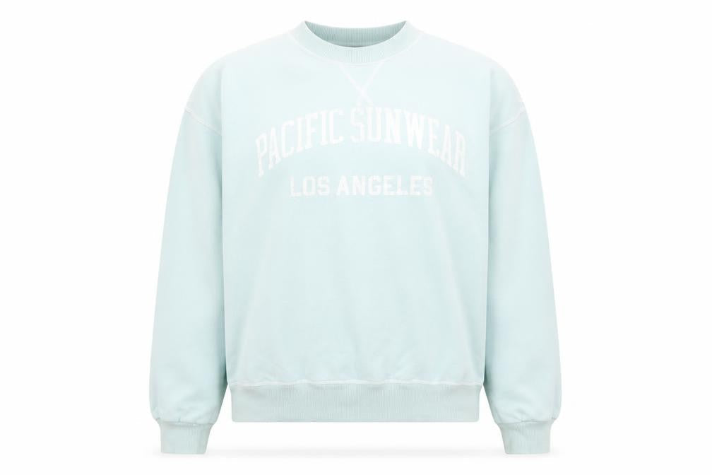PacSun Women's Blue Pullover Sweatshirt Small Cotton Blend Casual