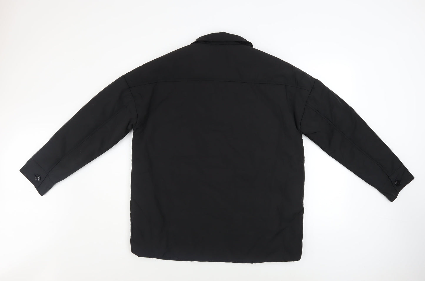 Collusion Women's Black Button Jacket Size 4 Polyester Lined Casual