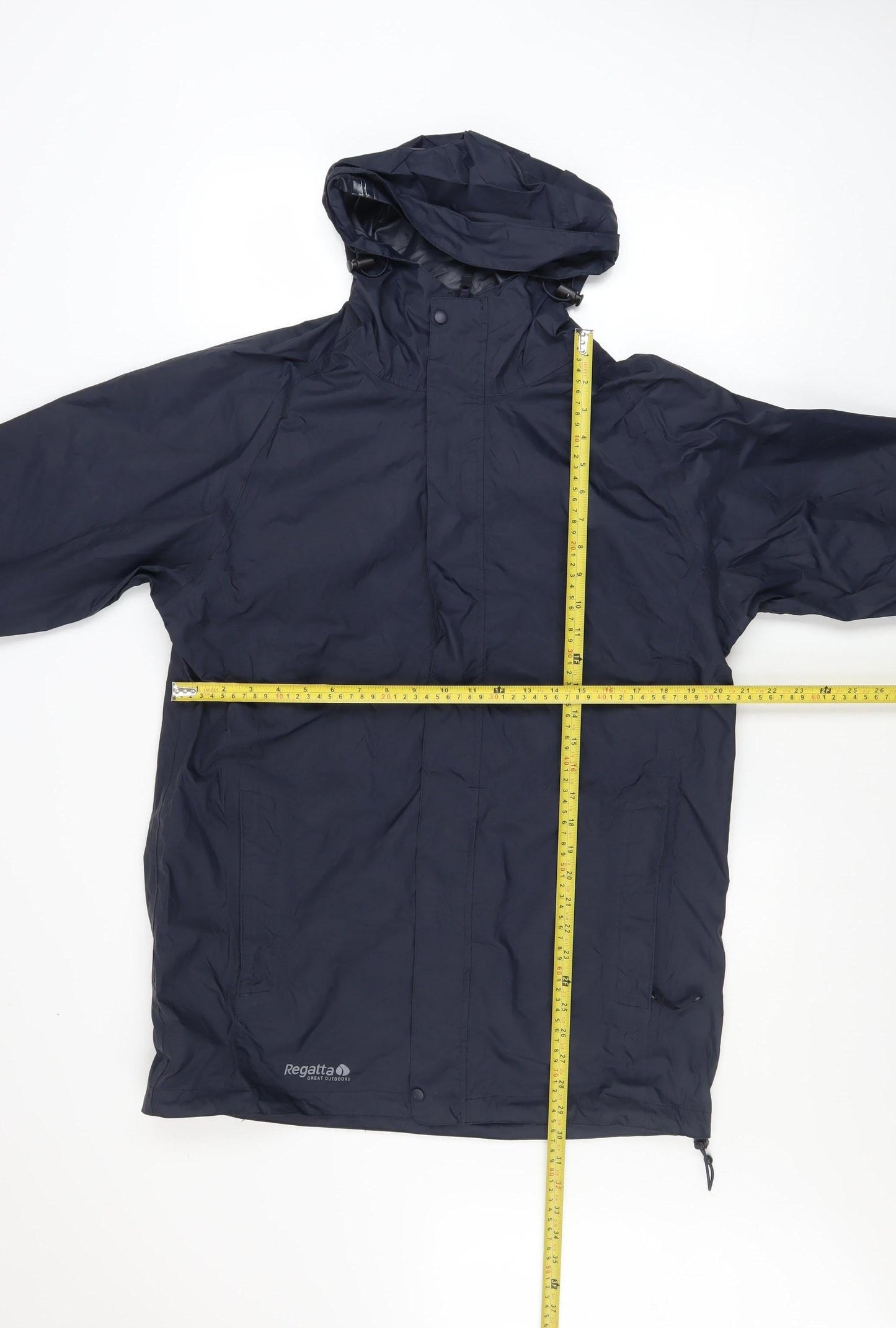 Regatta Men's Blue Waterproof Breathable Hooded Rain Jacket Size S 38in