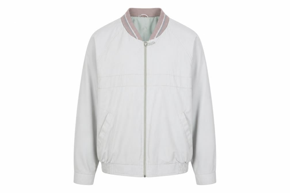 C&A Men's Grey Size 38 Bomber Jacket Polyester Cotton Lined