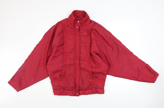 Girl Designed by Paris Women's Red Bomber Jacket Size 14 Vintage