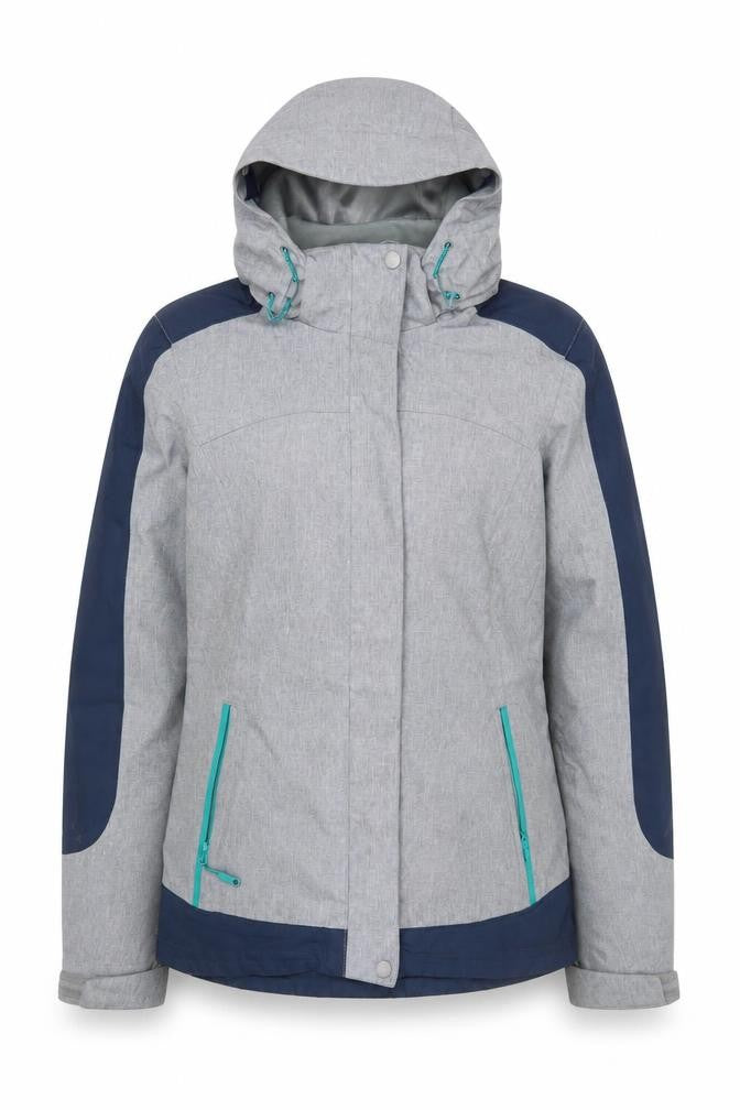 Mountain Warehouse Womens Grey 3-in-1 Waterproof Hooded Jacket UK 8