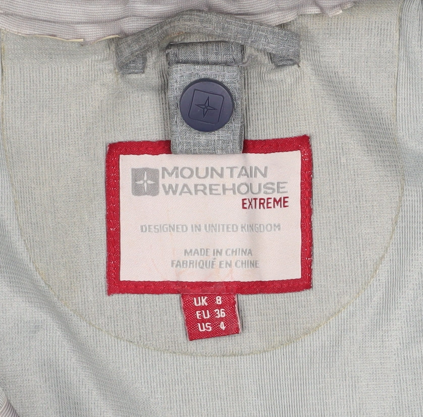 Mountain Warehouse Womens Grey 3-in-1 Waterproof Hooded Jacket UK 8