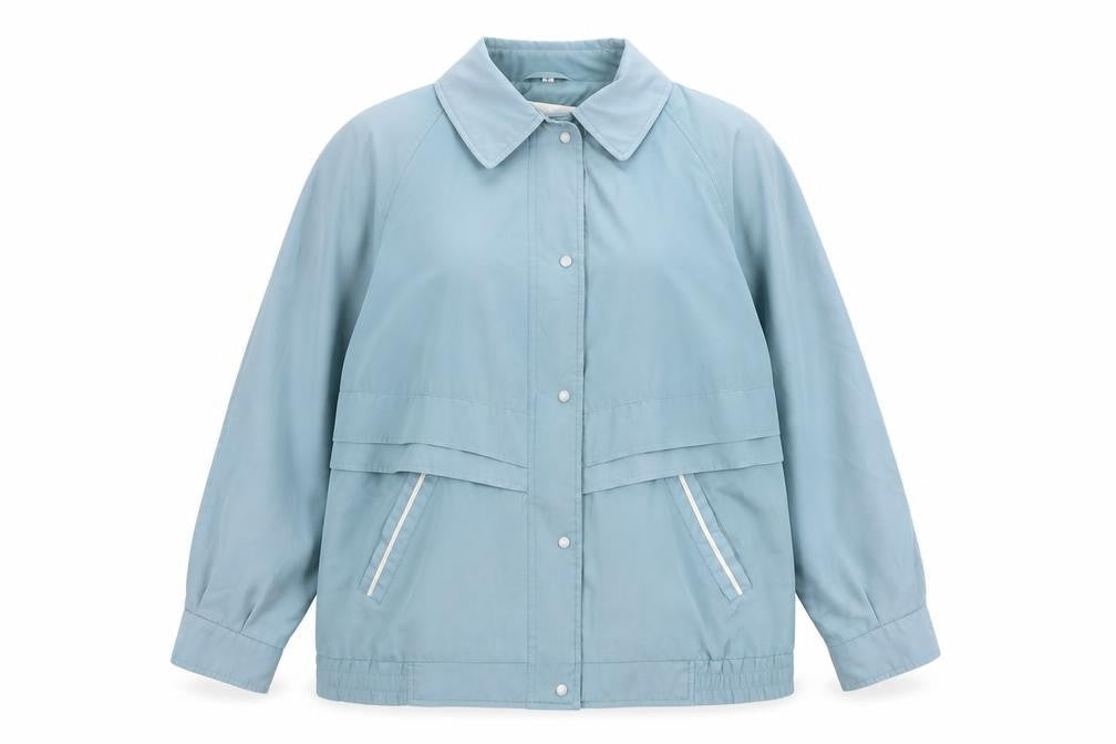 Telemac Womens Blue Size 16 Rain Coat Jacket Water Resistant