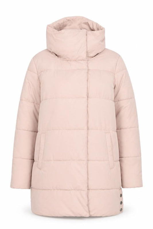 RJR John Rocha Women Pink Long Puffer Coat Size 14 Winter Jacket