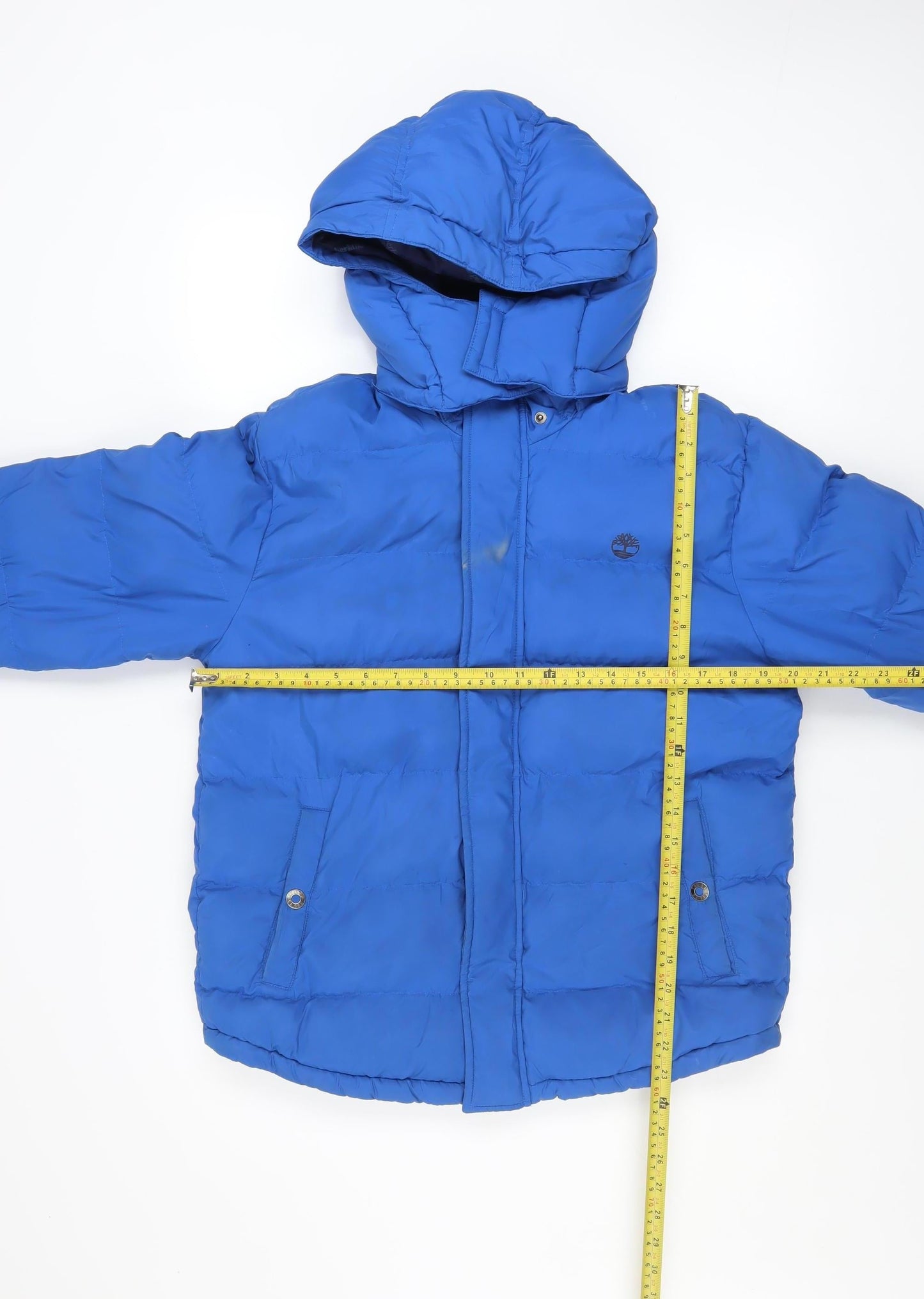 Timberland Boys Blue Hooded Puffer Jacket 14 Years Winter Coat