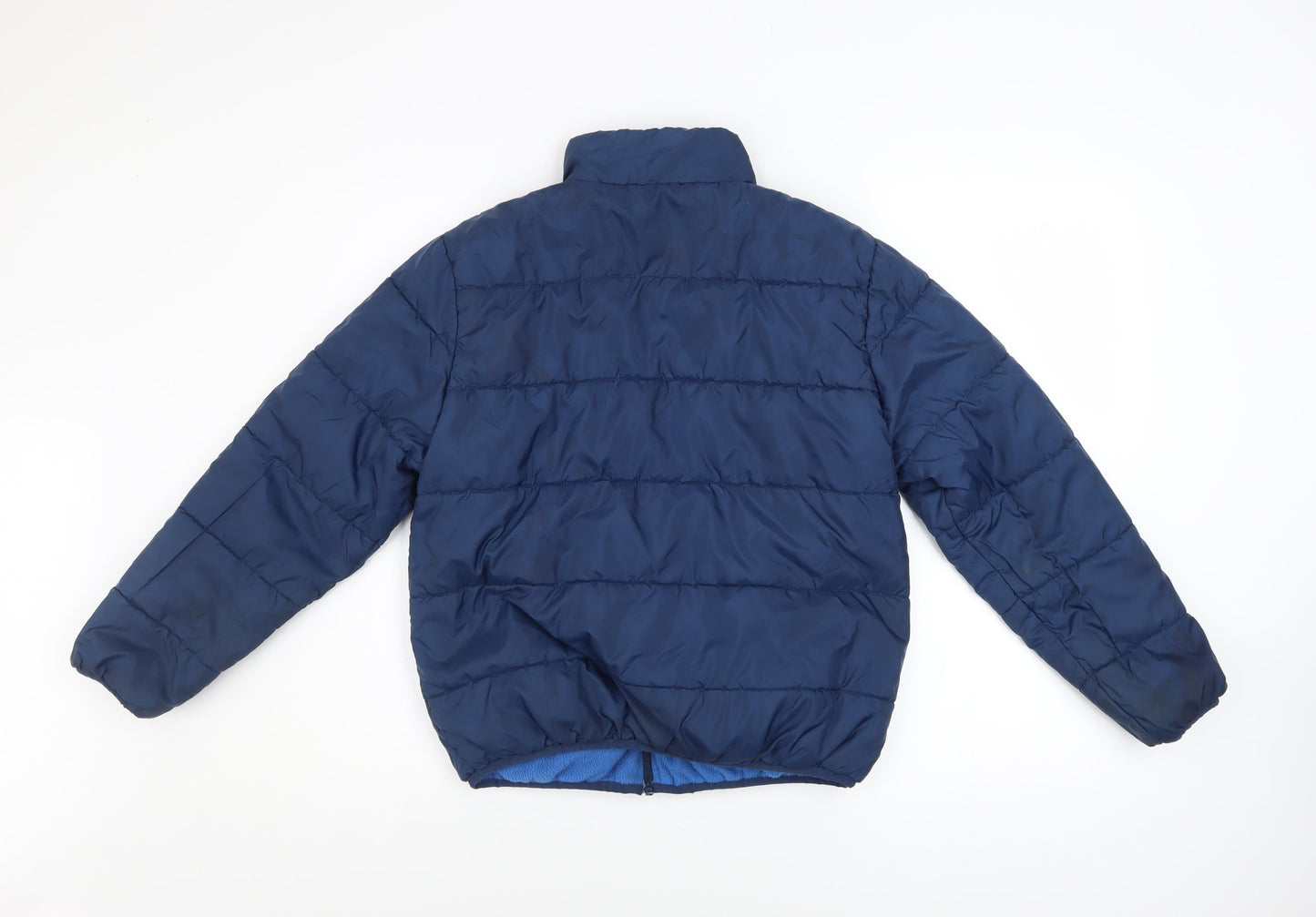 Lindex Boys Blue 11-12 Years Puffer Jacket Water Repellent Polyester
